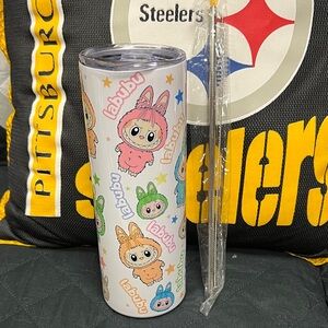 Cute Labubu Tumbler with Straw